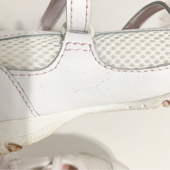 Champion White Leather and Mesh Slip On Strappy Sneakers Velcro Closure Sporty - Picture 9 of 12